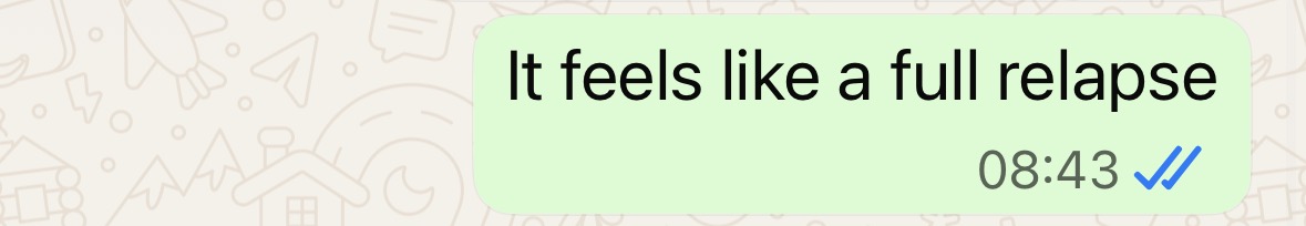 "I'm guessing chronic fatigue symptoms again"

